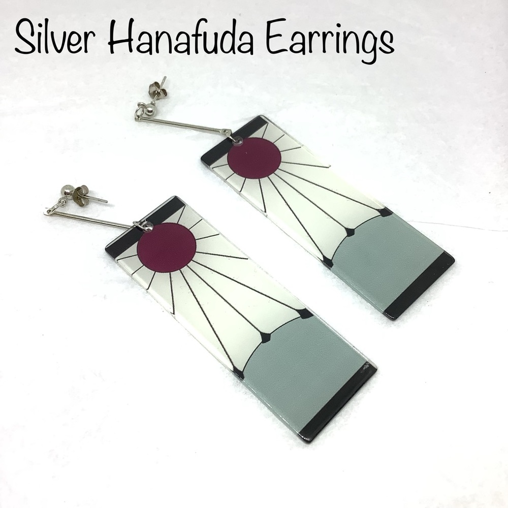 🆕Silver Hanafuda Earrings